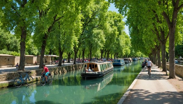 Balades et pistes cyclables le long du canal du midi